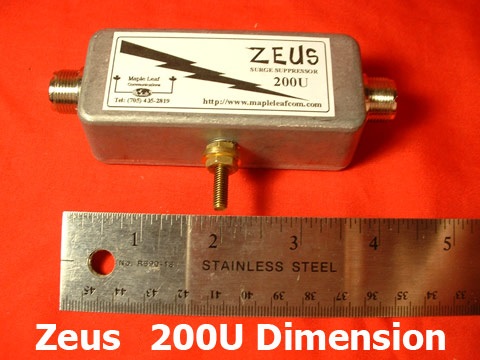 Zeuss 200U Size